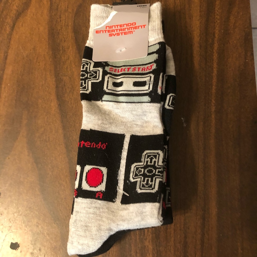 Nintendo Crew Socks, 2 pair